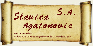 Slavica Agatonović vizit kartica